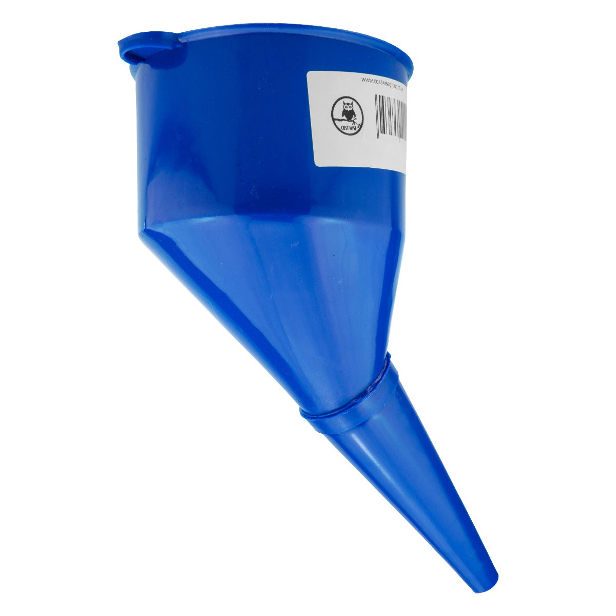 Angled Car Fuel Funnel with Filter, Blue Water Flow Control Vehicle Fluid Funnel