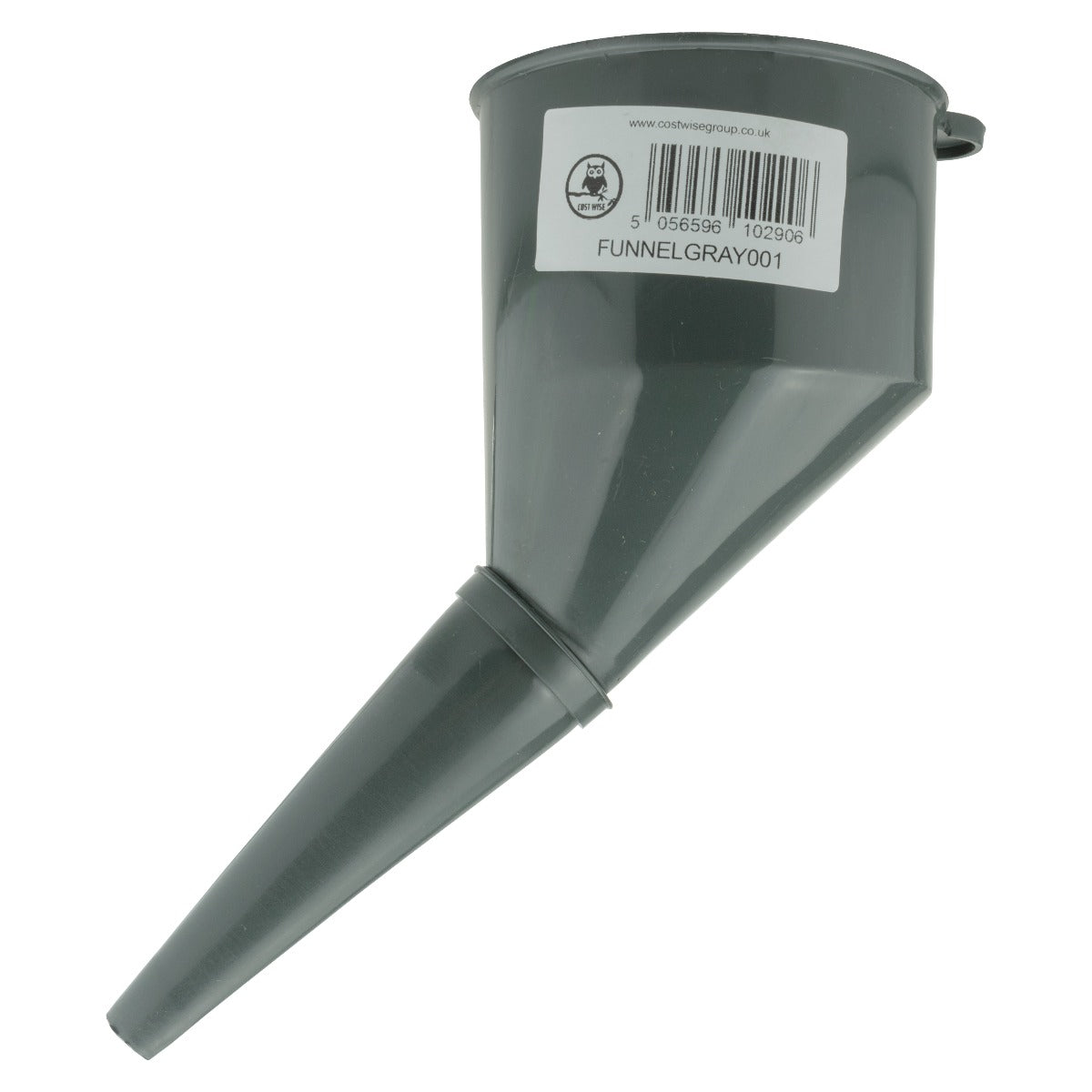Angled Car Fuel Funnel with Filter, Gray Water Flow Control Vehicle Fluid Funnel
