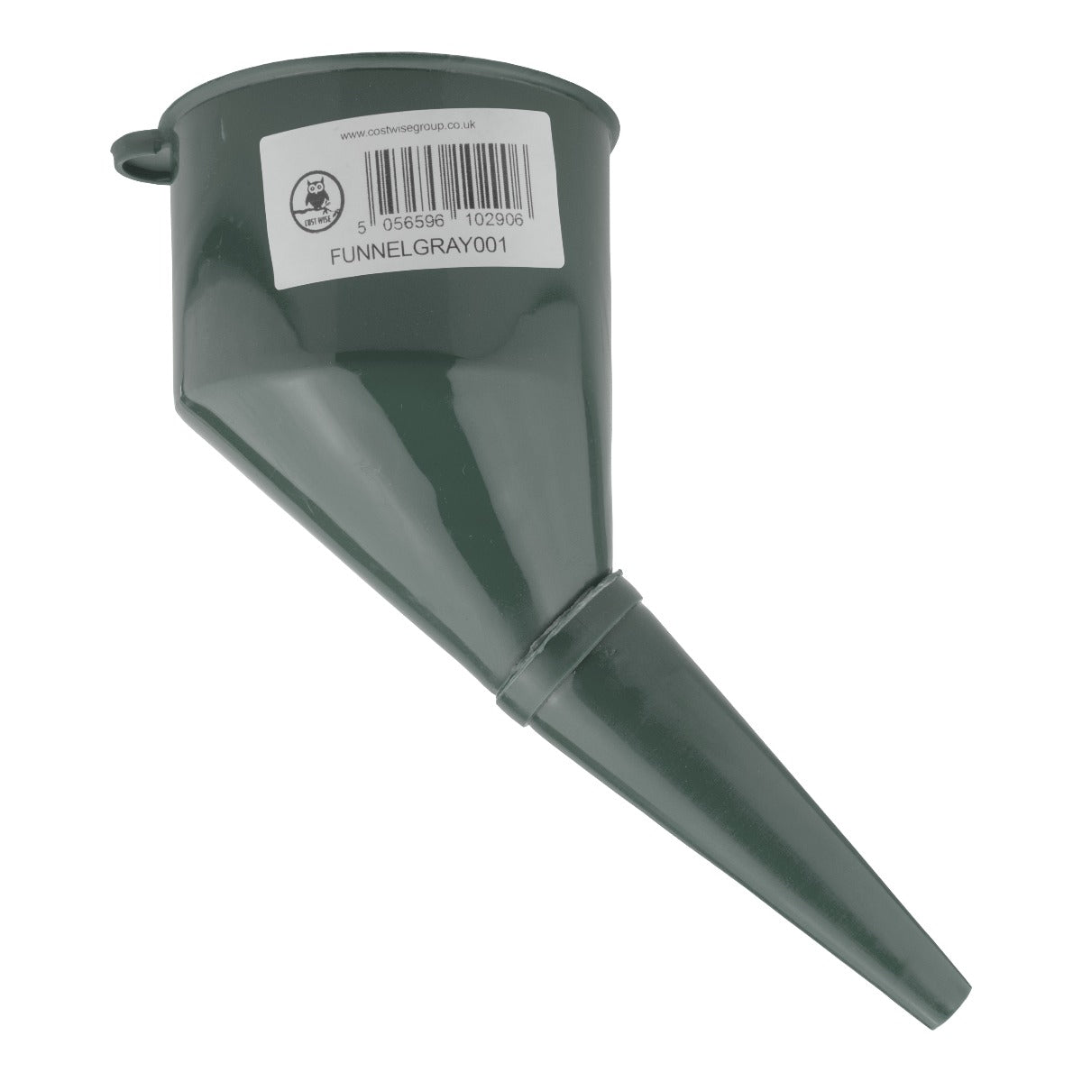 Angled Car Fuel Funnel with Filter, Gray Water Flow Control Vehicle Fluid Funnel