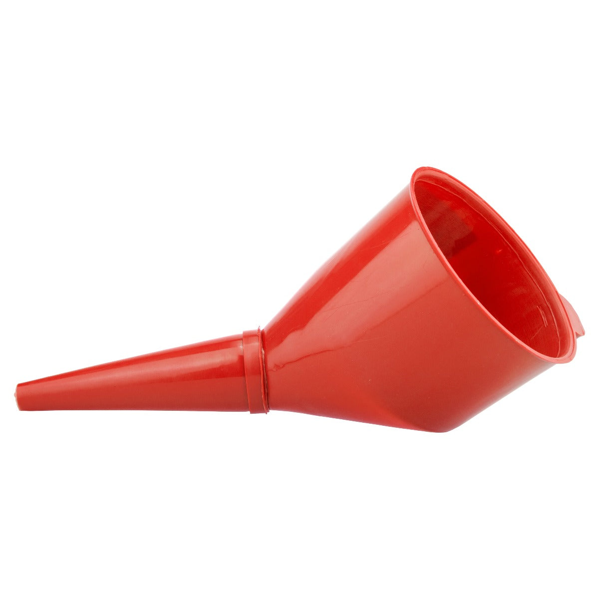 Angled Car Fuel Funnel with Filter, Red Vehicle Fluid Funnel Winter Vehicle Tool