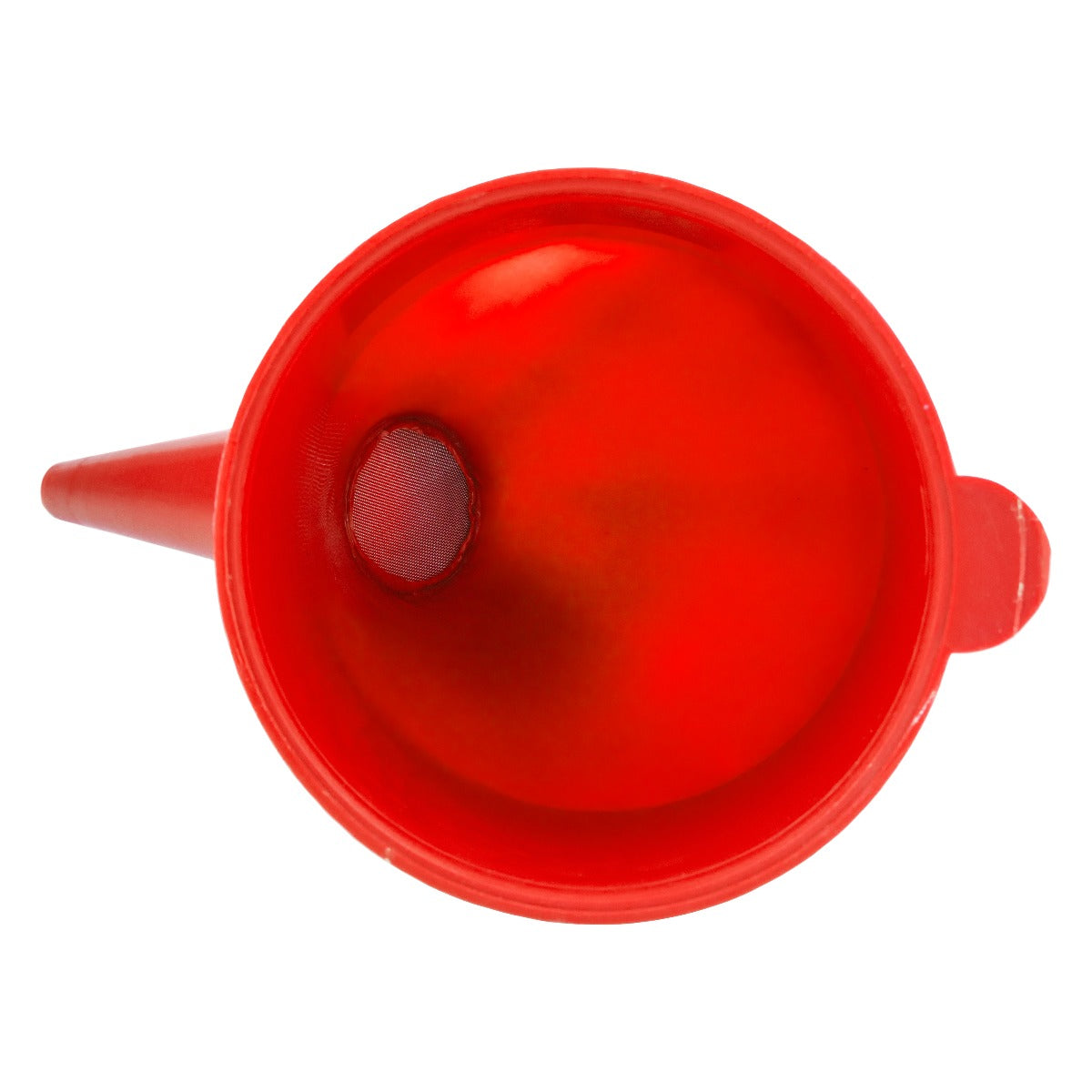 Angled Car Fuel Funnel with Filter, Red Vehicle Fluid Funnel Winter Vehicle Tool
