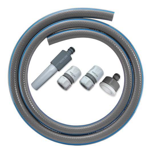 AP Supplies Garden Hose Modern Plus 4-Layer 1/2" Pipe with Hose Connector WL Set - 5m Kit