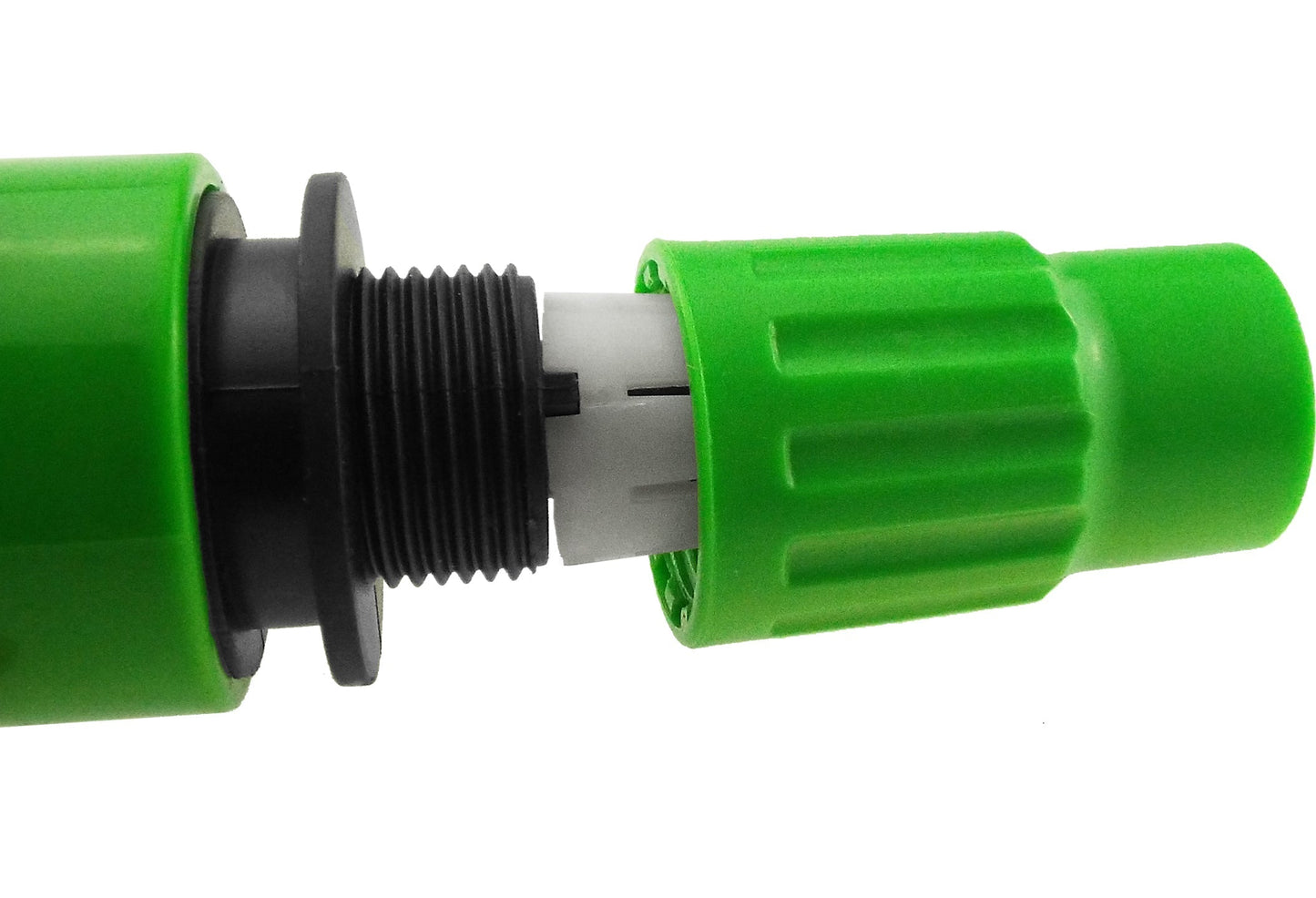 Expanding Hose Connector Green Pipe and Water Fitting Garden Water Connector