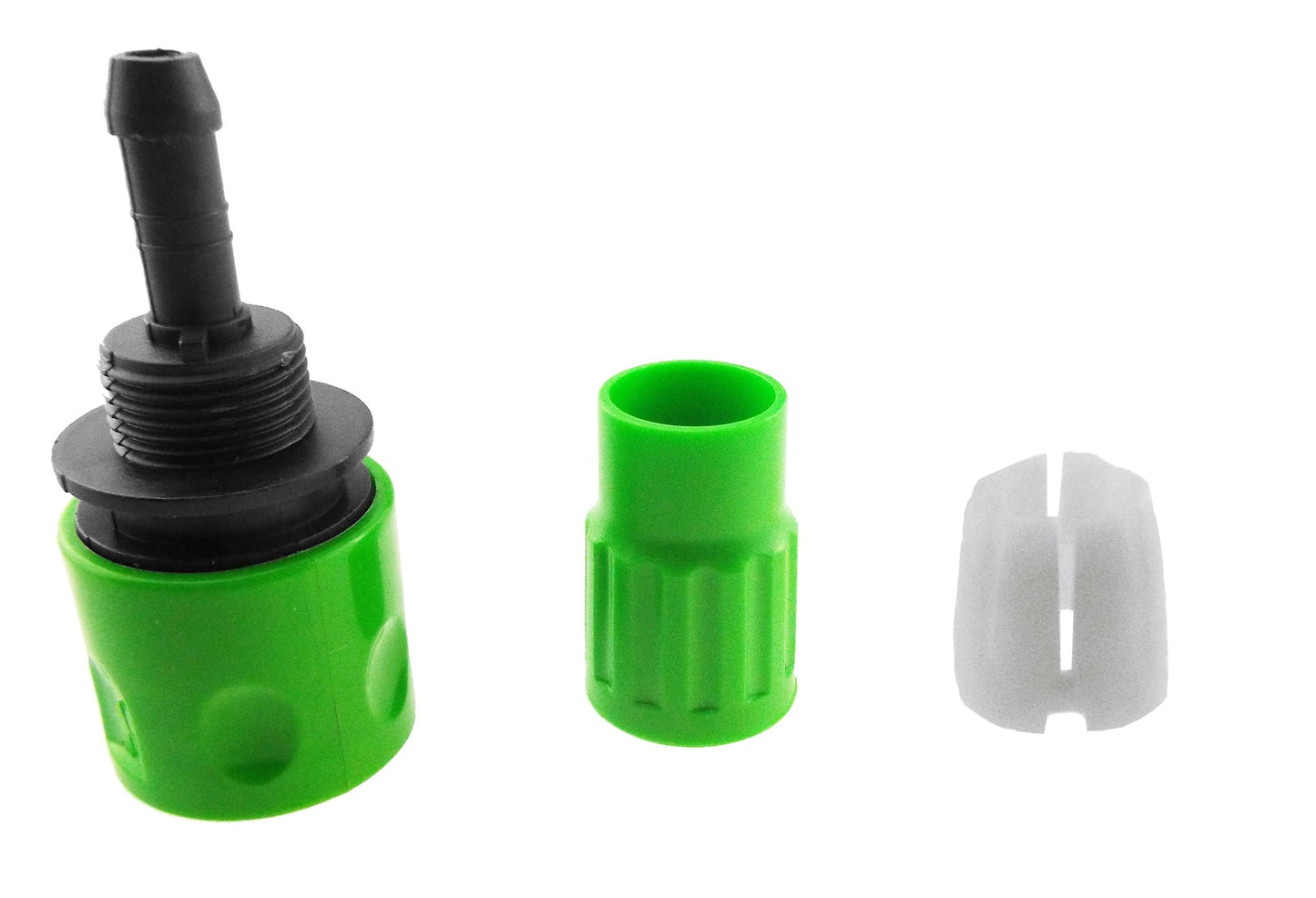 Expanding Hose Connector Green Pipe and Water Fitting Garden Water Connector