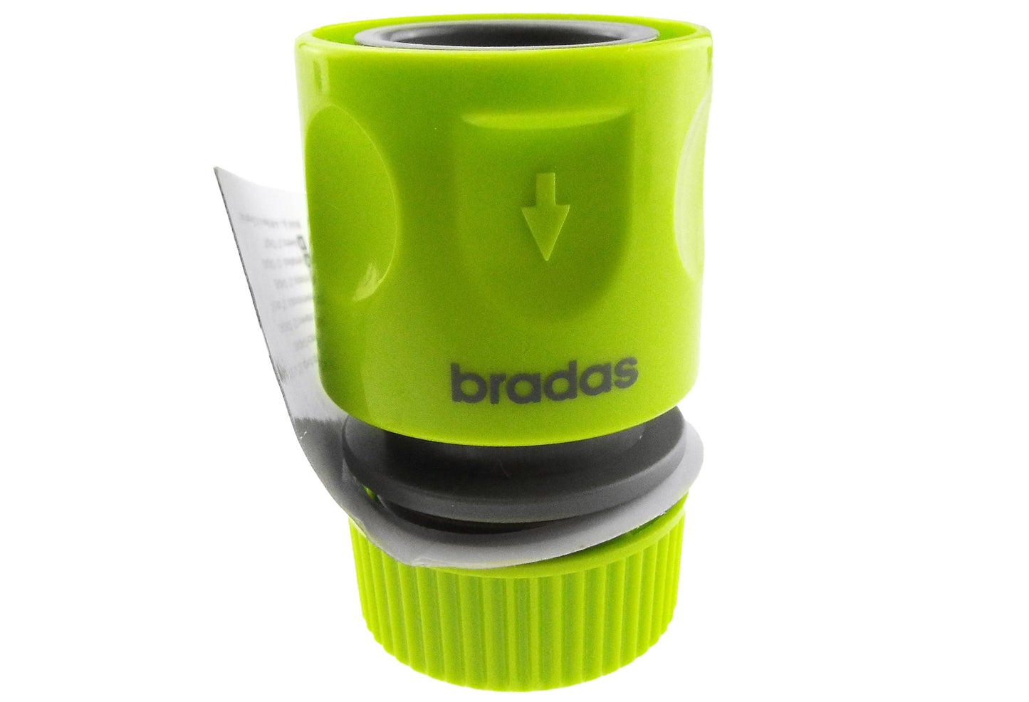Female Hose Connector With Stop, 1/2in or 5/8in Hose, Lime for Hose Pipe Fitting