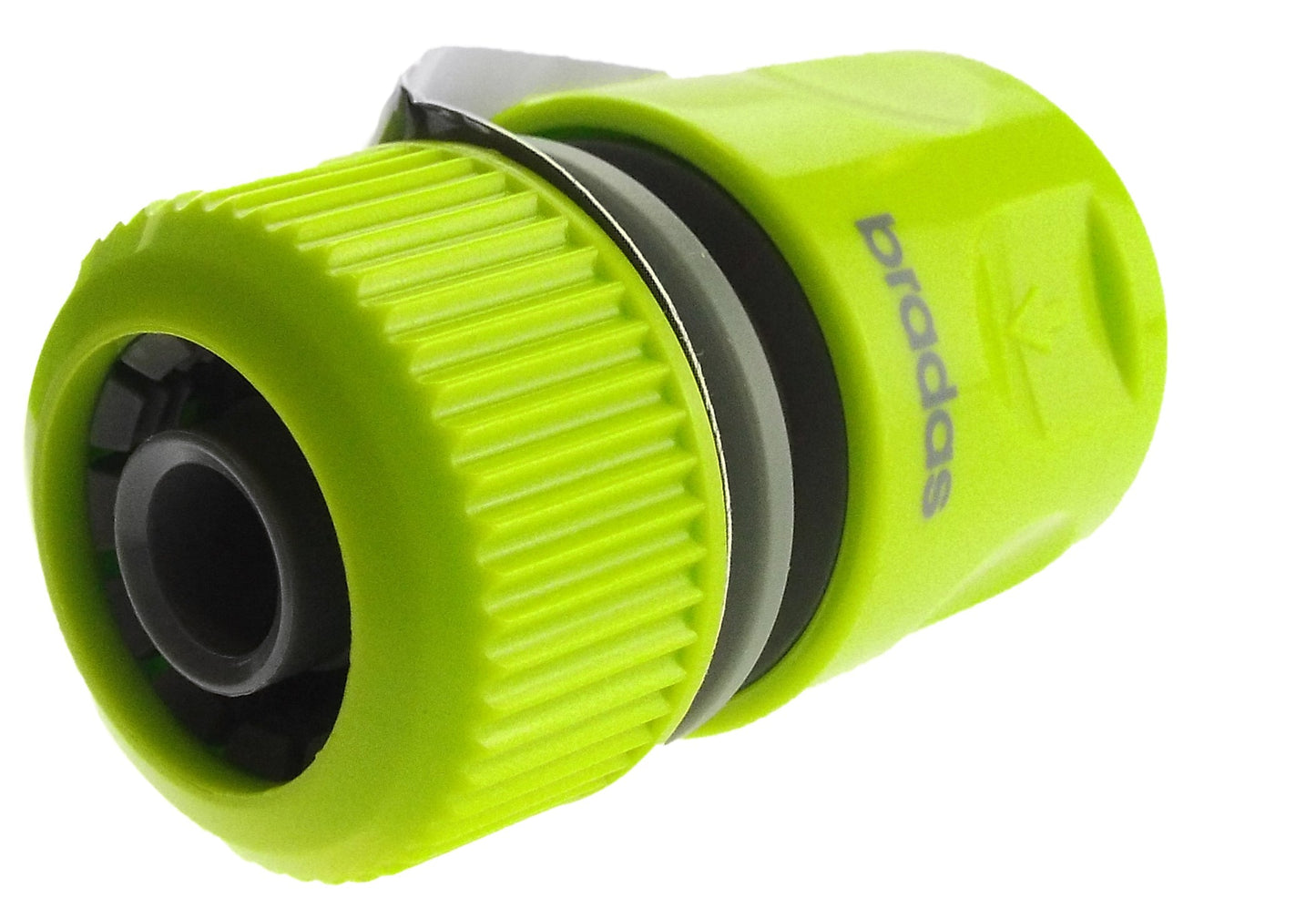Female Hose Connector With Stop, 1/2in or 5/8in Hose, Lime for Hose Pipe Fitting
