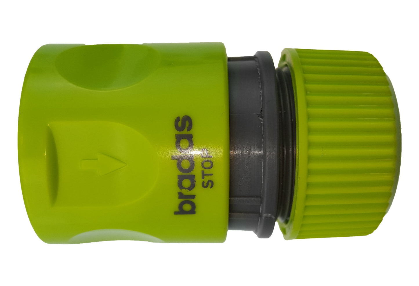 Female Hose Connector With Stop, 1/2in or 5/8in Hose, Lime for Hose Pipe Fitting