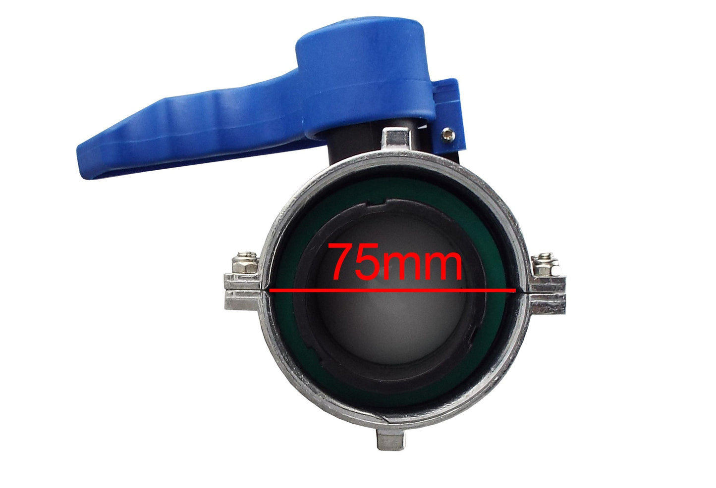 IBC Tank Valve 75mm Inlet to S60X6 - FKM Water Connector Pipe and Water Fitting