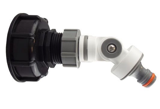 IBC 2 S60X6 Cap with Adjustable Tap Connector WL Hose Connector Set Tap Adapter