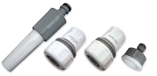 Hose Connectors Set With Nozzle WL Pipe and Water Fitting Garden Water Connector