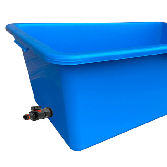 AP Supplies Blue Dog Bath with Drain Valve (Black)