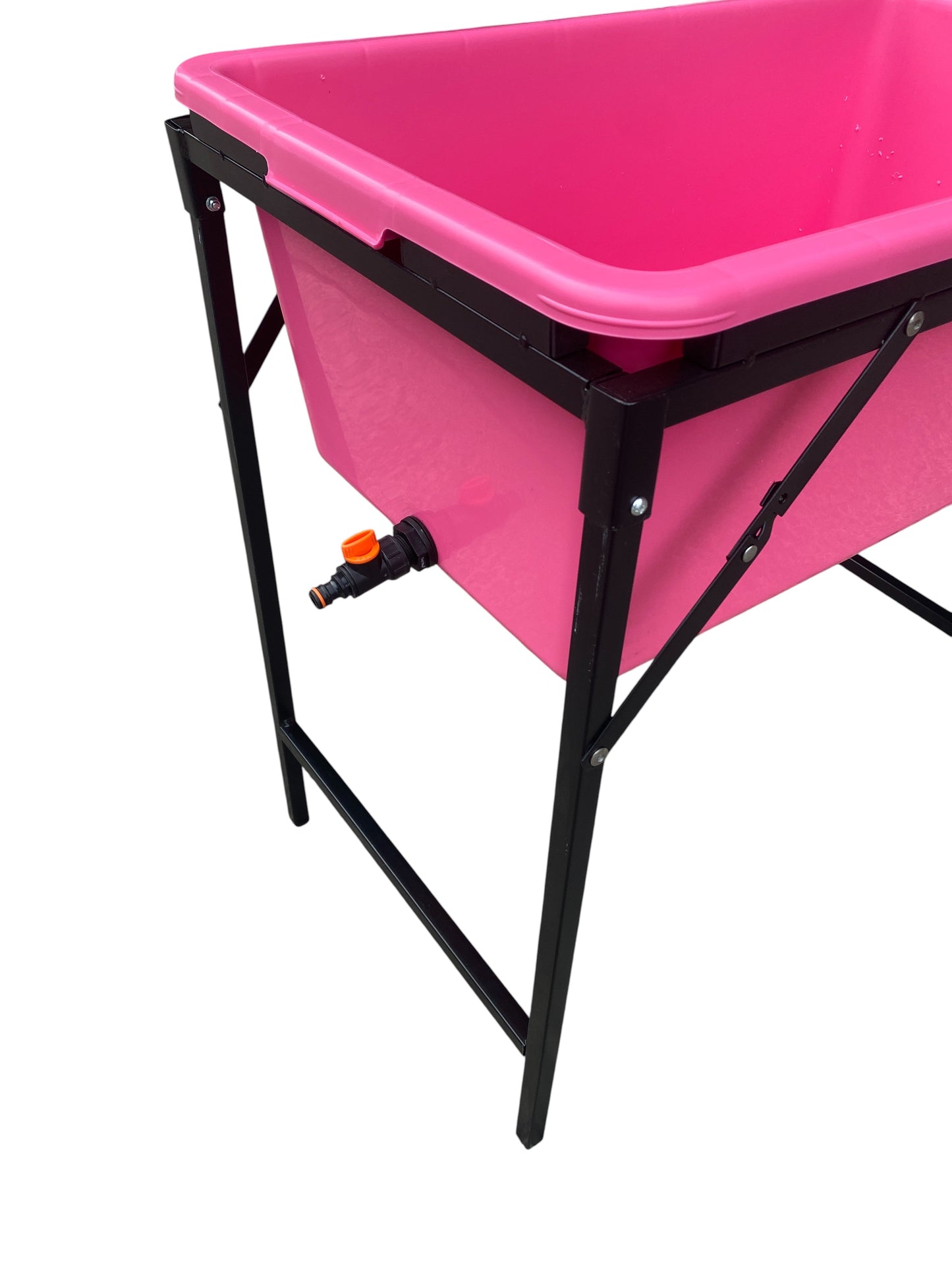 AP Supplies Pink Dog Bath with Drain Valve (Black) and Stand
