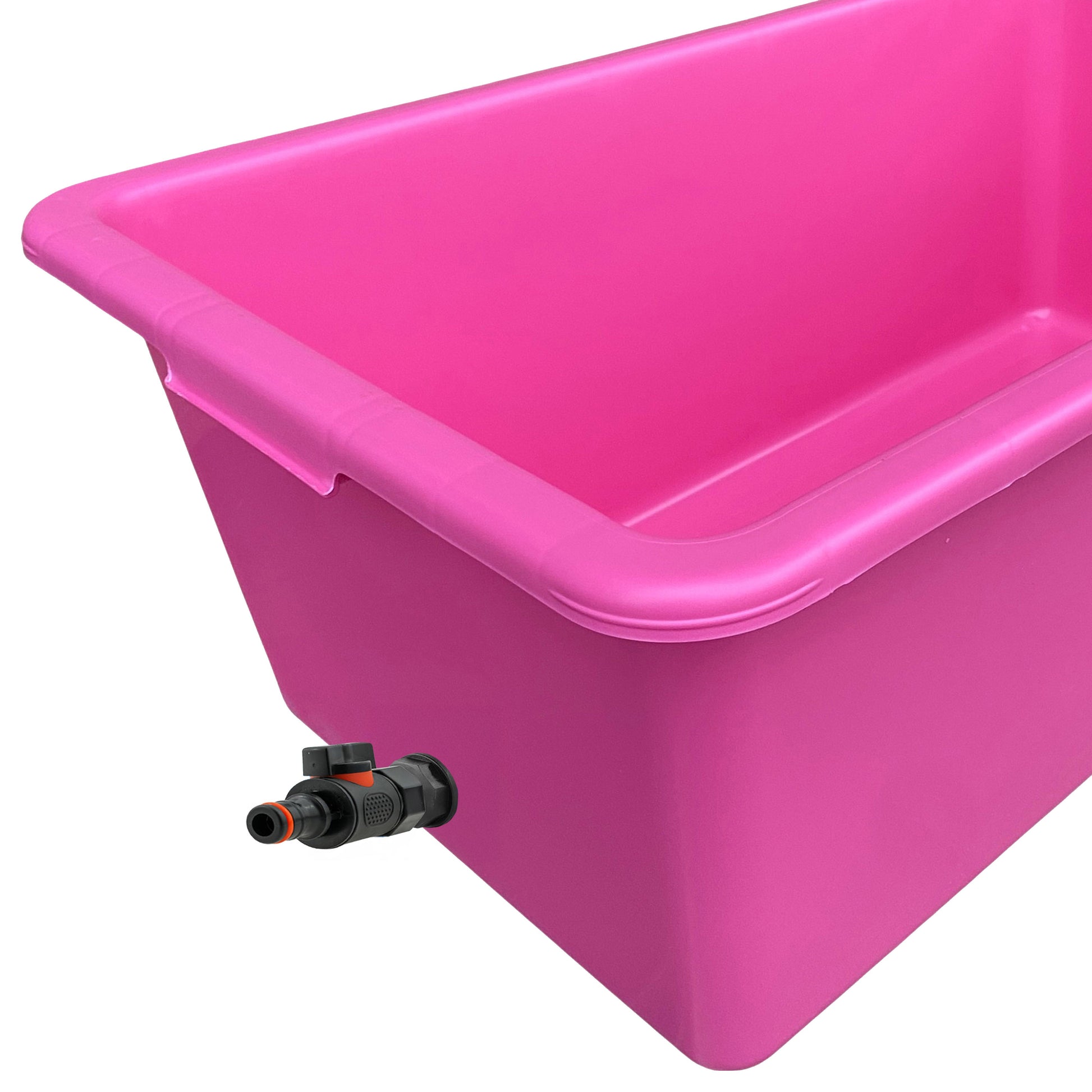AP Supplies Pink Dog Bath with Drain Valve (Black)