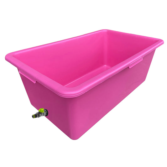 AP Supplies Pink Dog Bath with Drain Valve (Lime)