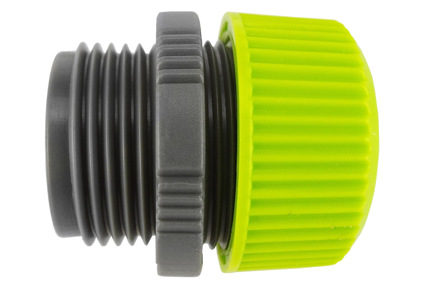 Hose Mender Lime 1/2in with 3/4in BSPM Thread Garden Hose Pipe Hose Pipe Fitting