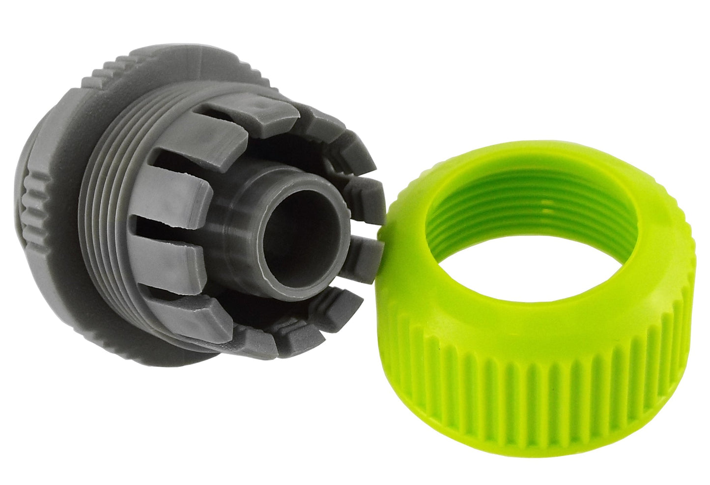 Hose Mender Lime 1/2in with 3/4in BSPM Thread Garden Hose Pipe Hose Pipe Fitting