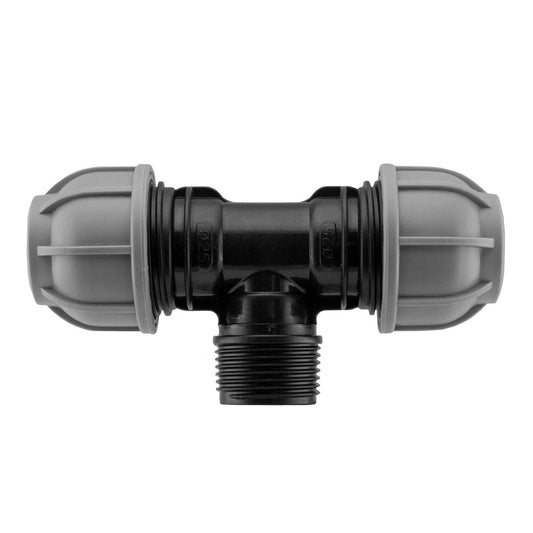 MDPE Tee 50mm - 1.5in BSPM - 50mm Drip Irrigation Fitting Pipe and Water Fitting