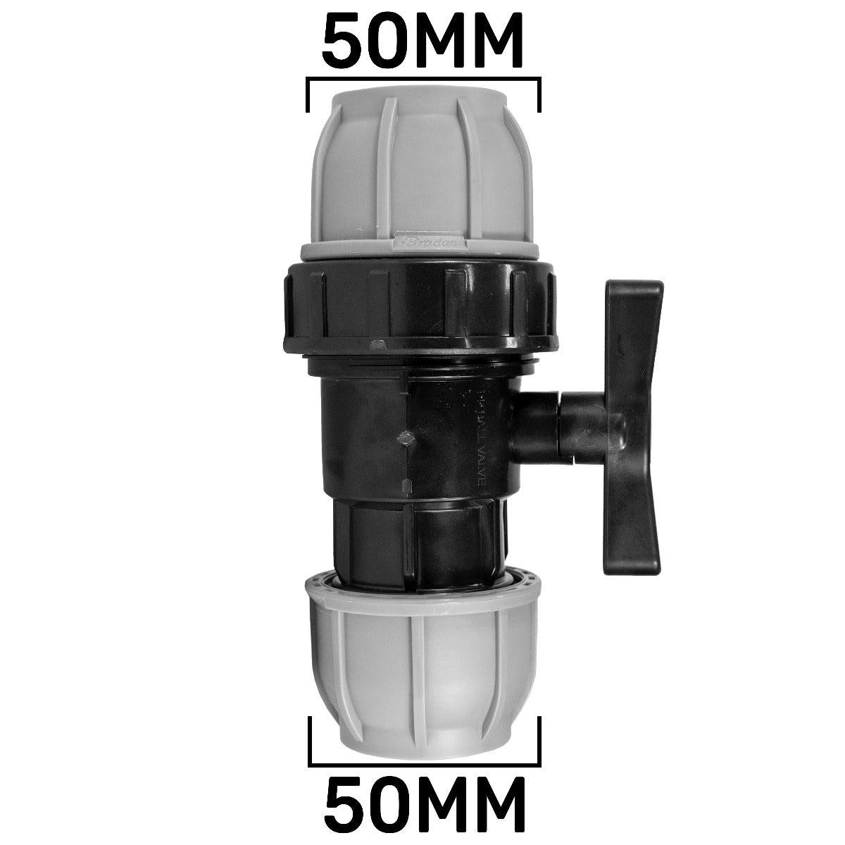 MDPE Valve 50mm Drip Irrigation Fitting Pipe and Water Fitting