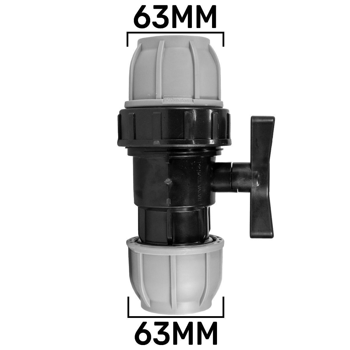 MDPE Valve 63mm Drip Irrigation Fitting Pipe and Water Fitting
