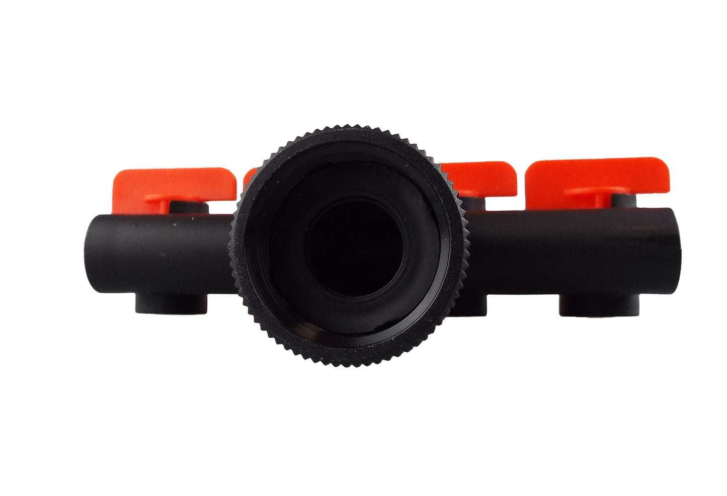 4-Way Manifold with Valves for Micro Irrigation Tube for Drip Irrigation Fitting