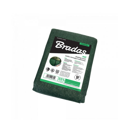 Garden Shade Net 55% 60g Green 2m x 10m Reinforced Eyelets Weed Control Membrane