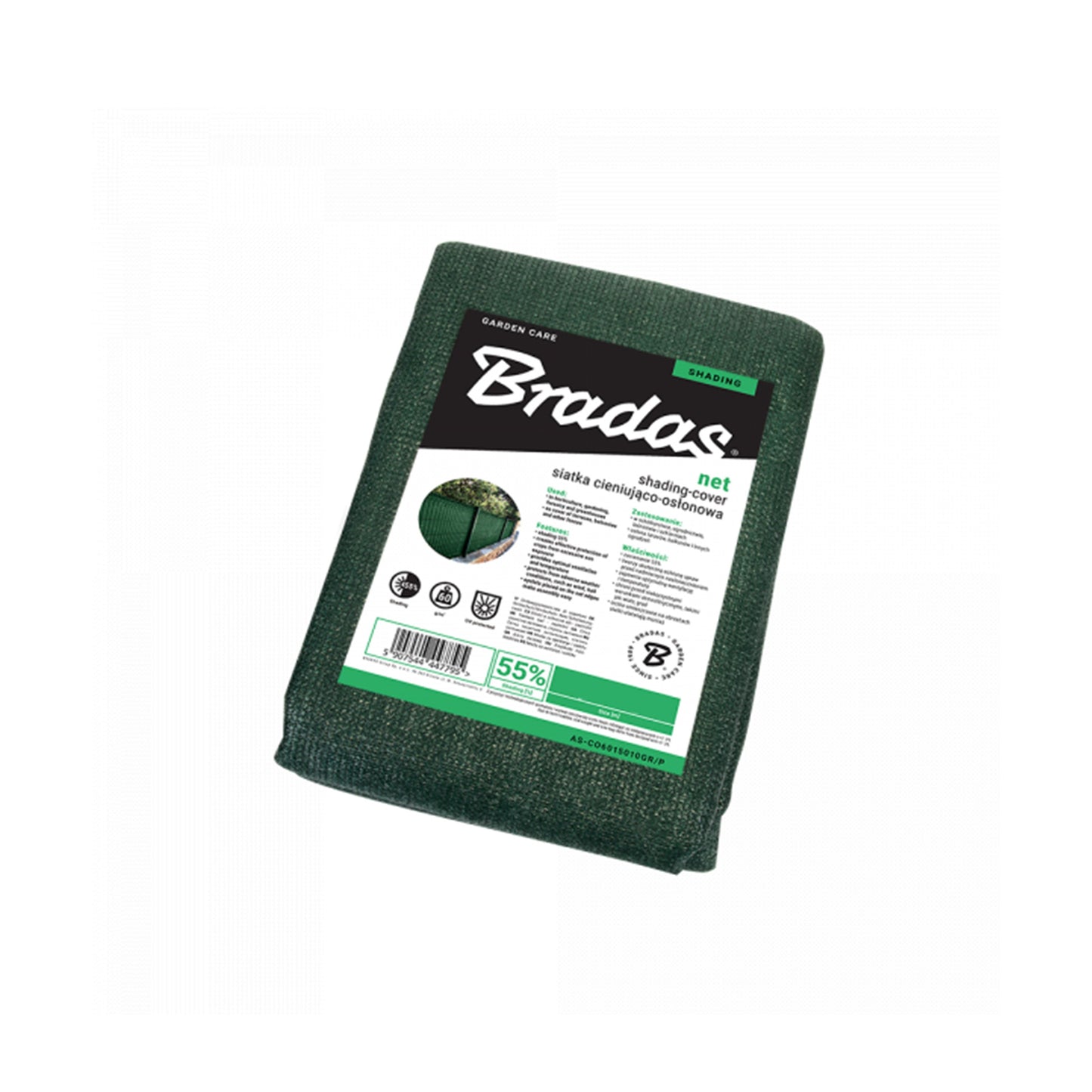 Garden Shade Net 55% 60g Green 1.2m x 10m Reinforced Eyelets Garden Ground Cover