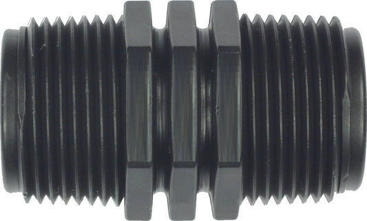 PP Nipple 3/4in BSPM Pipe and Water Fitting Garden Water Connector