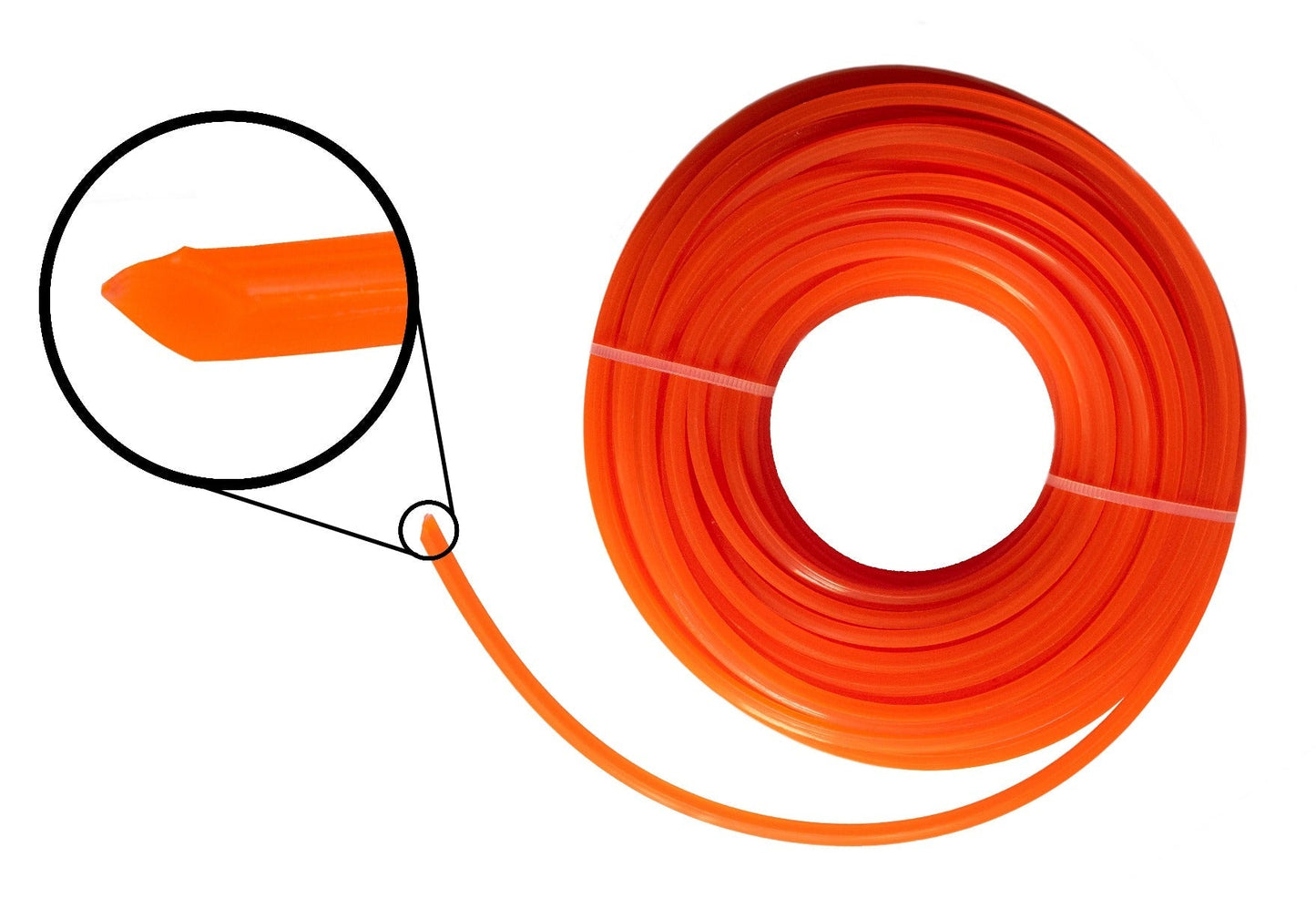 Strimmer Line Orange Square 1.6mm x 15m DIY Tool Accessory Home and Garden Use