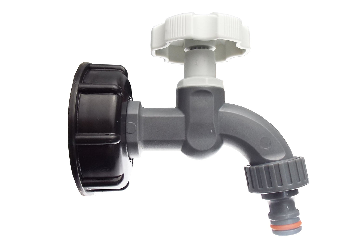 IBC 2 S60X6 Cap with 1/2 BSP Plastic Bib Tap Tap Adapter Drip Irrigation Fitting