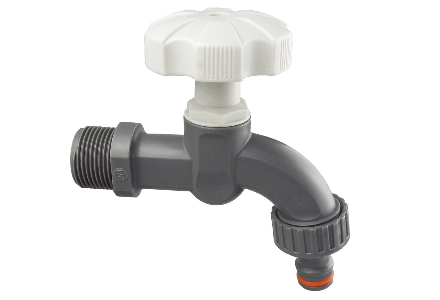 1/2in BSPM Plastic Tap, WL, Grey White Hose Pipe Fitting Drip Irrigation Fitting