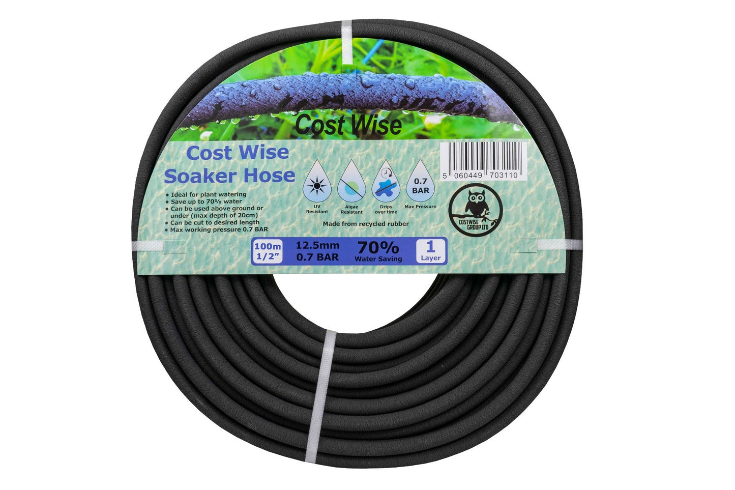 Porous Pipe Soaker Hose Cost Wise 100m Garden Irrigation Kit Garden Water System