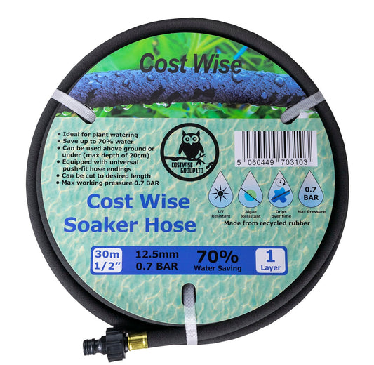 Porous Pipe with Connector Cost Wise 30m Outdoor Watering Kit Hose Connector Set