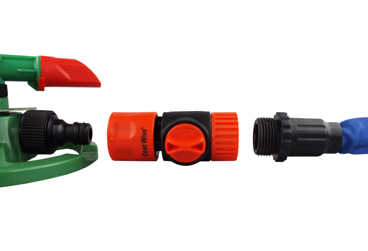 Cost Wise Female Connector with Valve And 3/4in BSPF Inlet for Hose Pipe Fitting
