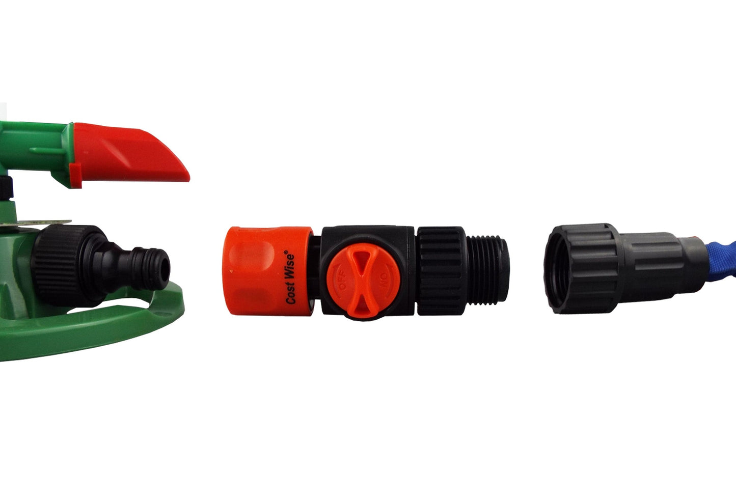 Cost Wise Female Connector with Valve and 3/4in BSPM Inlet for Hose Pipe Fitting