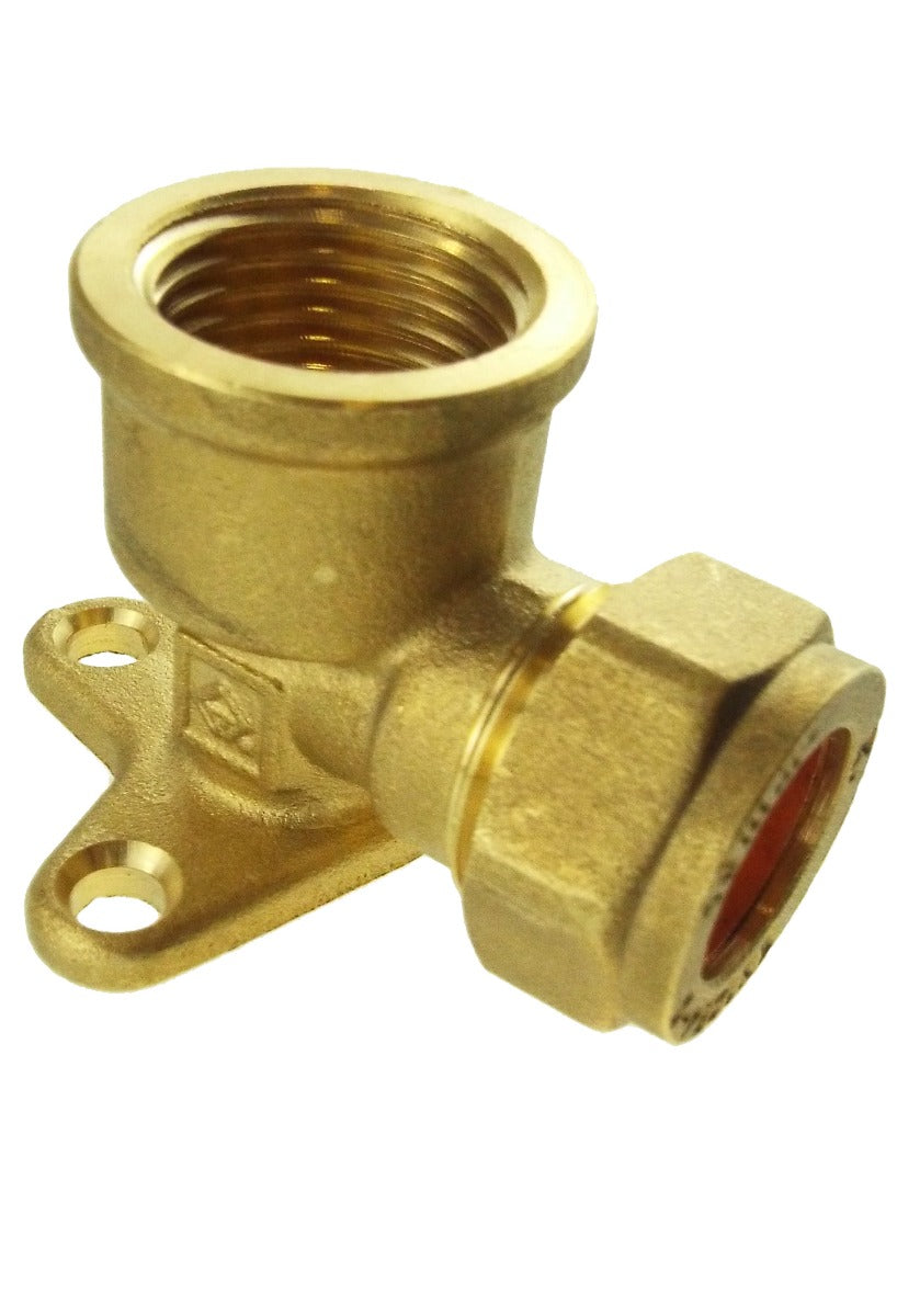 Wall Mount Copper Pipe 15mm 1/2inBSPF Brass Water Fitting Pipe and Water Fitting