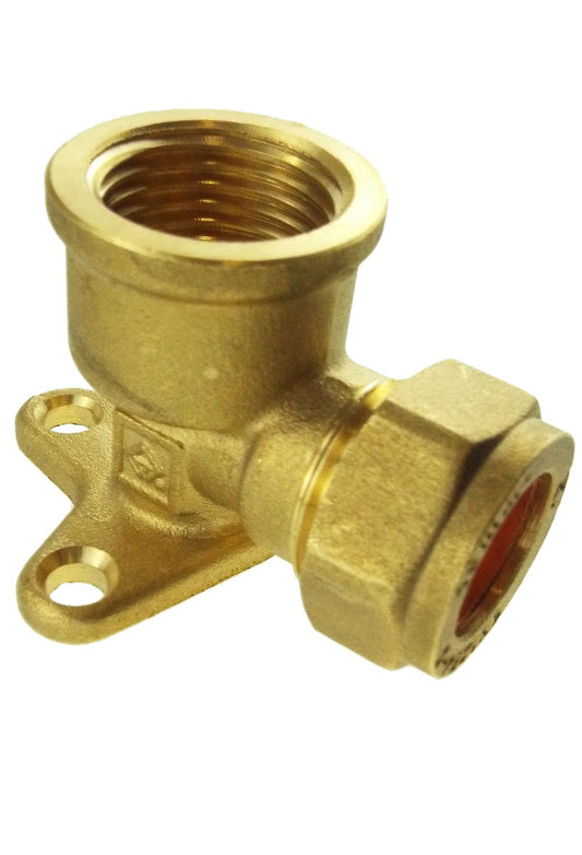 Wall Mount Copper Pipe 15mm 1/2inBSPF Brass Water Fitting Pipe and Water Fitting
