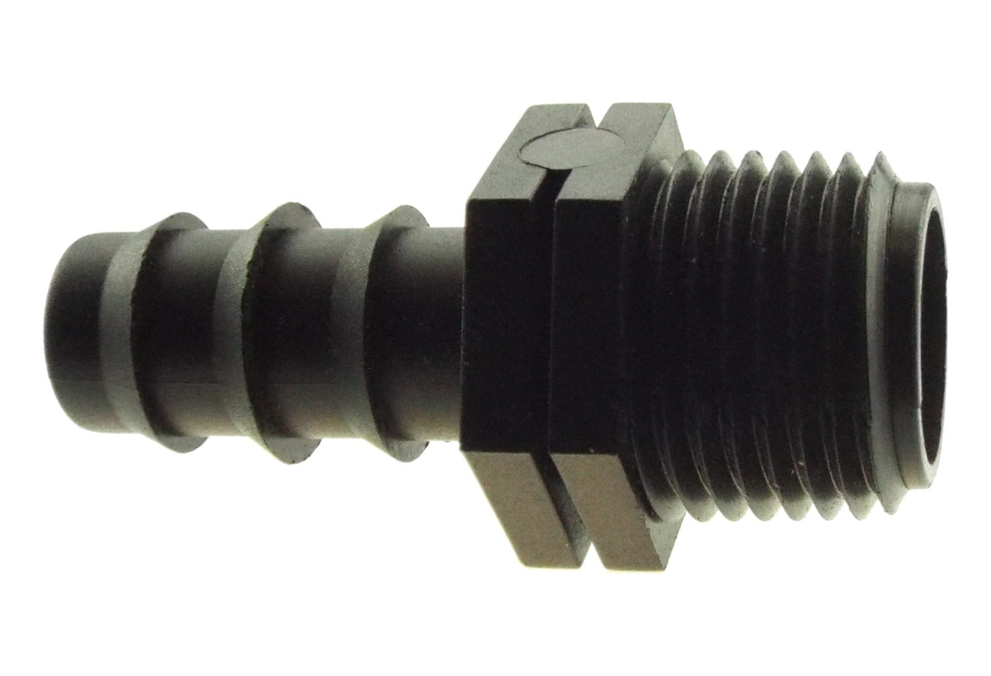 Joiner for 1/2in Irrigation Pipe with 3/4in BSPM Thread for Outdoor Watering Kit