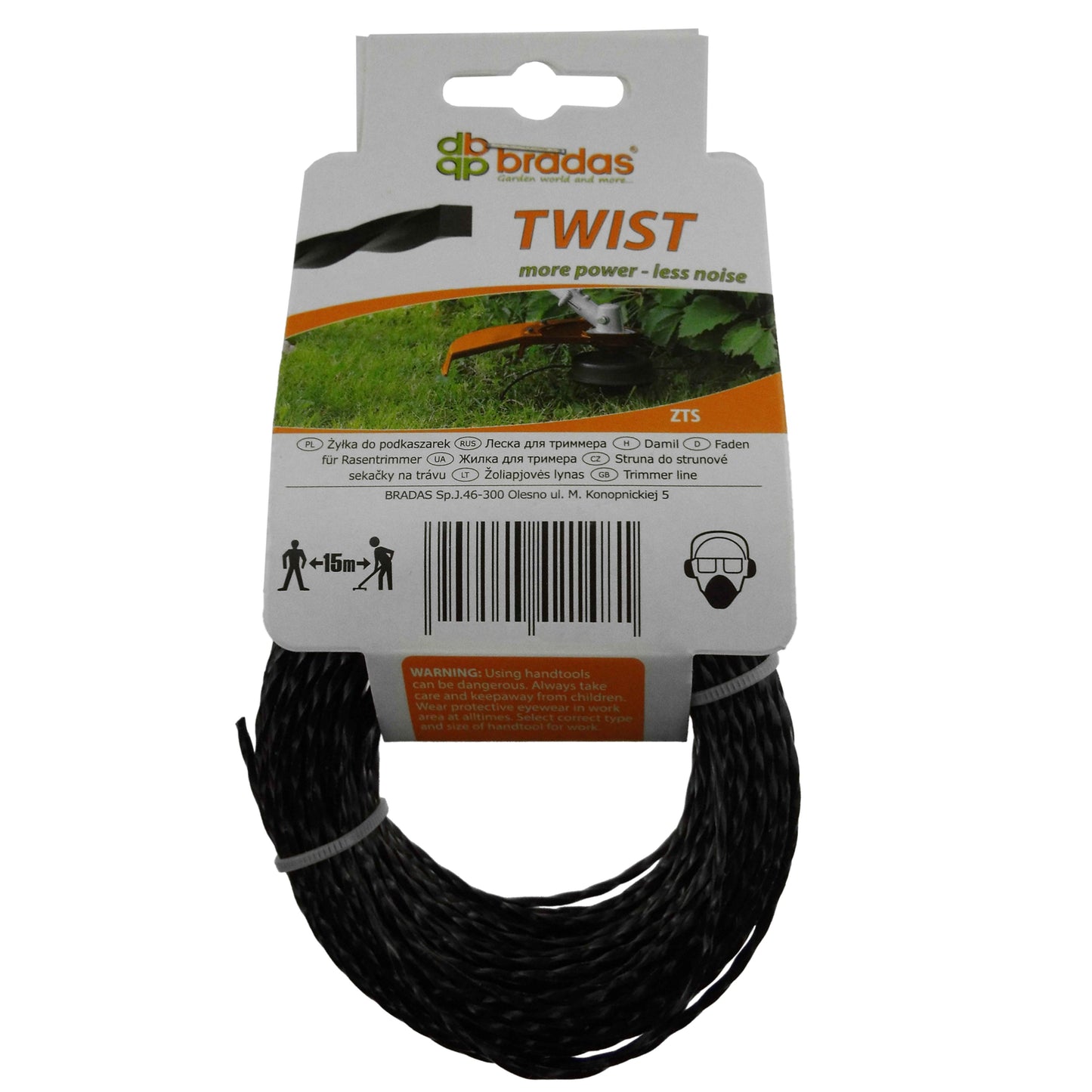 Strimmer Line ZTS 2.4mm x 15m Micro Watering System Home and Garden Use
