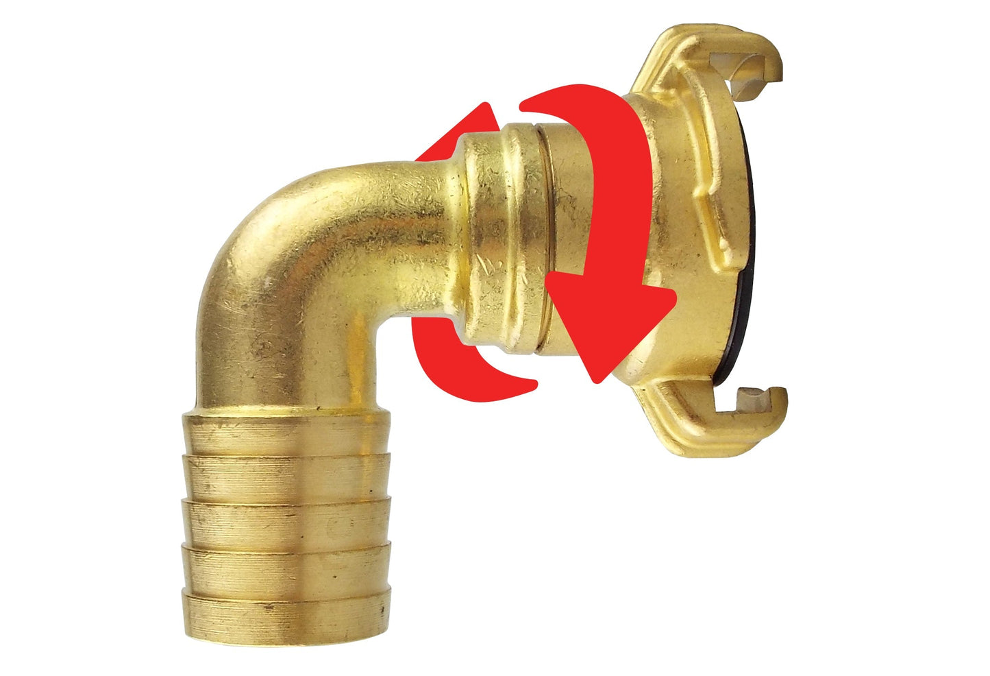 Claw Brass - Swivel Elbow 1in Hose Drip Irrigation Fitting Garden Irrigation Kit