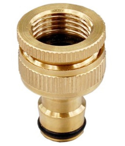 1in-3/4in BSPF Tap Connector Brass Pipe and Water Fitting Garden Water Connector