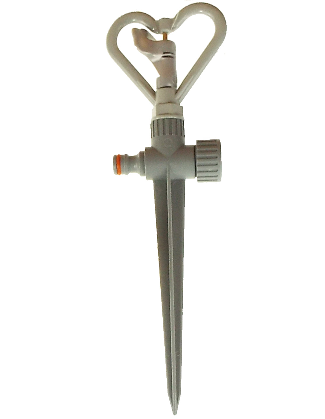 Rotary Butterfly Lawn Sprinkler on Spike De Luxe - White Line Water Flow Control