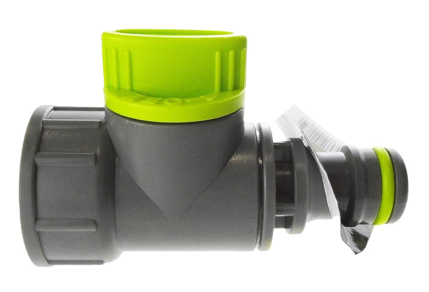 Tap Adapter with Valve 3/4 BSPF - Snap-On Connector, Lime for Hose Connector Set