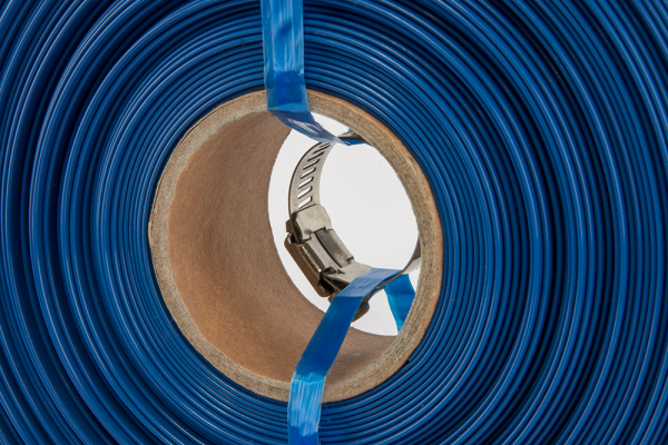 LayFlat 1" / 25mm x 50metres Water Discharge Aqua Hose Pipe Pump Irrigation with Free Secure Hose Clip