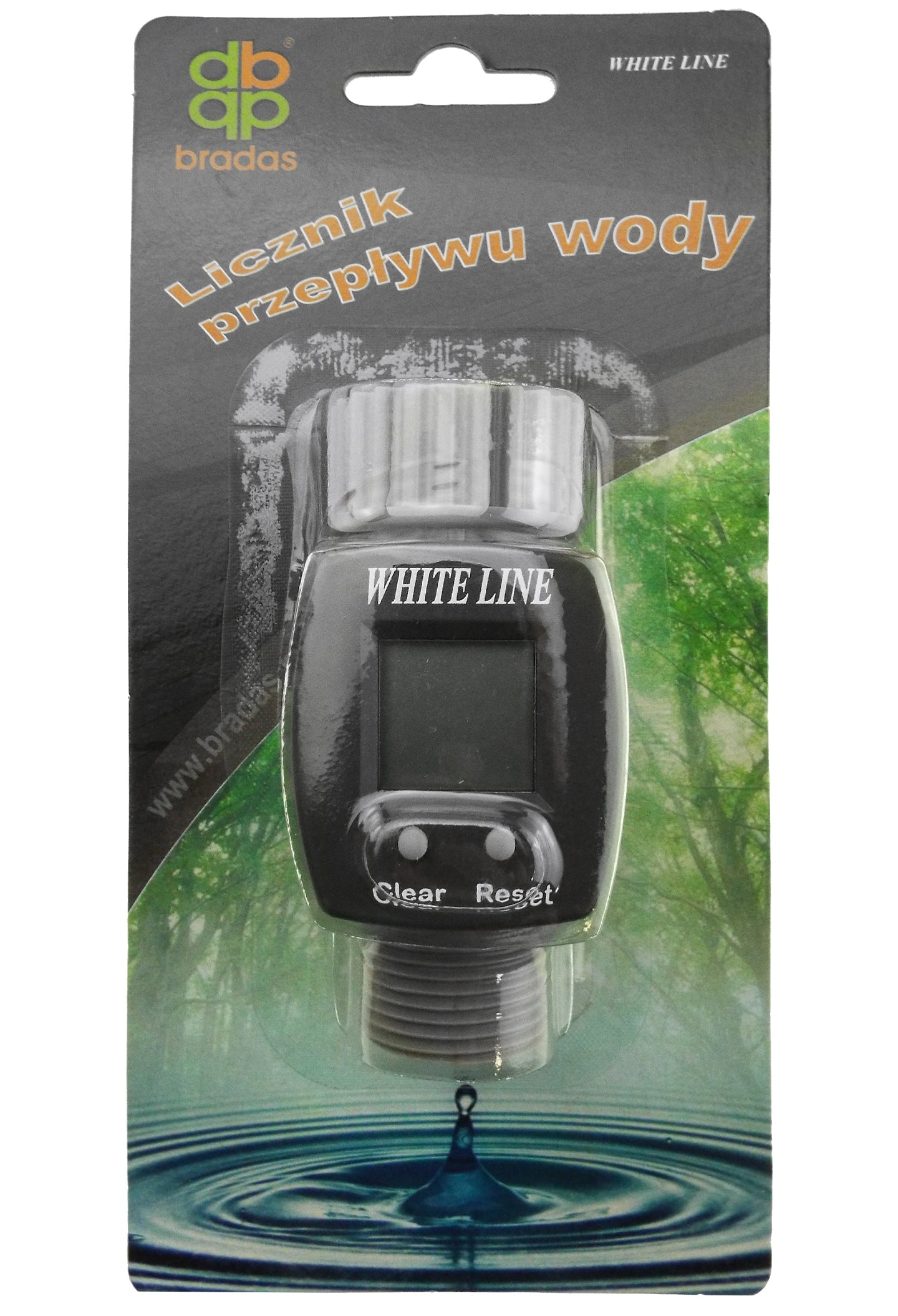 Water Flow Meter 3/4in BSPM-F Drip Irrigation Fitting DIY Workshop Accessory