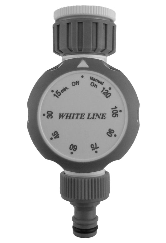 White Line Mechanical Water Timer Drip Irrigation Fitting DIY Workshop Accessory