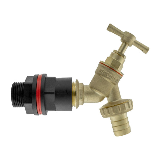 Water Butts Kit 1/2in with Brass Tap Brass Water Fitting Drip Irrigation Fitting