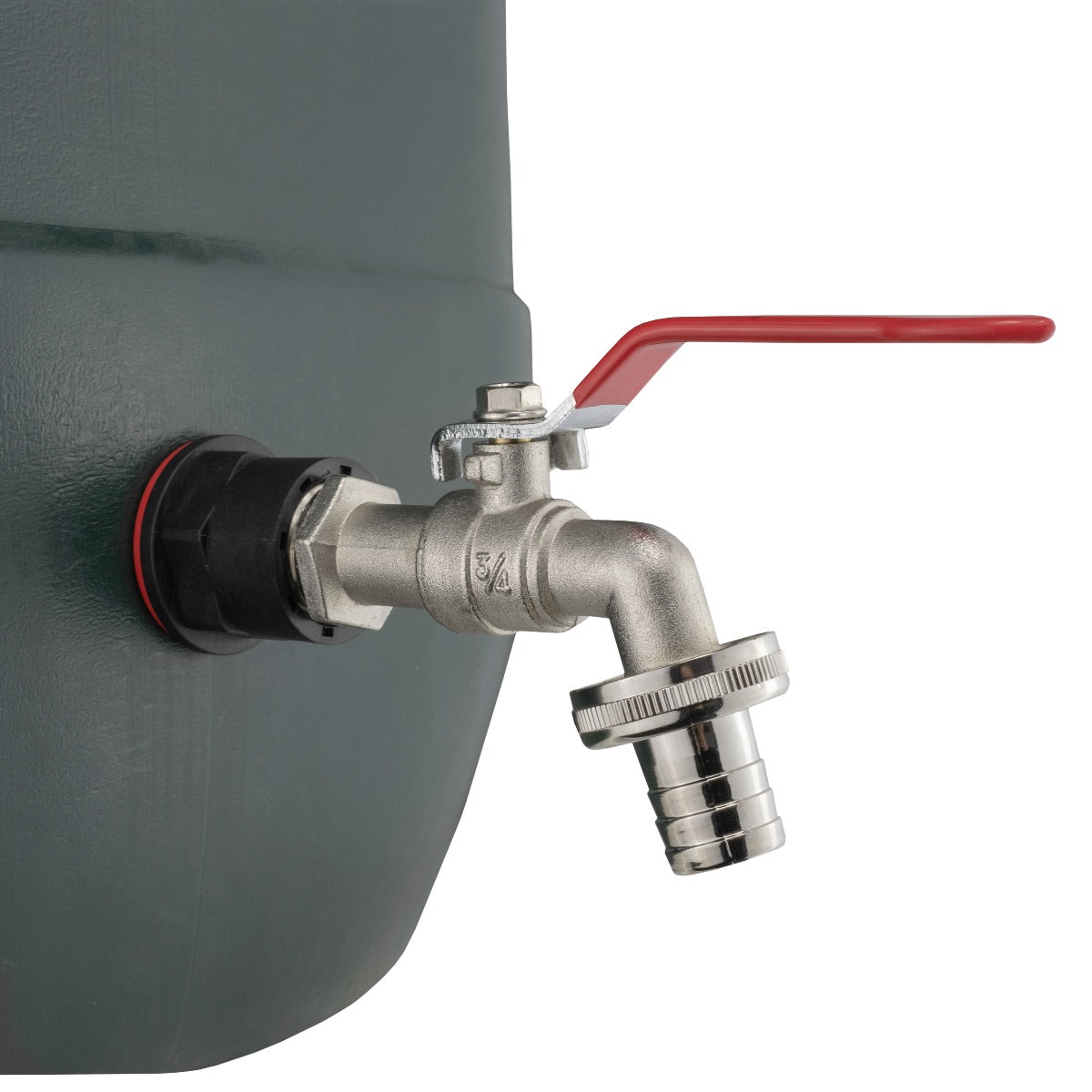AP Supplies Water Butts Kit 3/4" with Lever Tap 3/4" Barb and Drill Bit