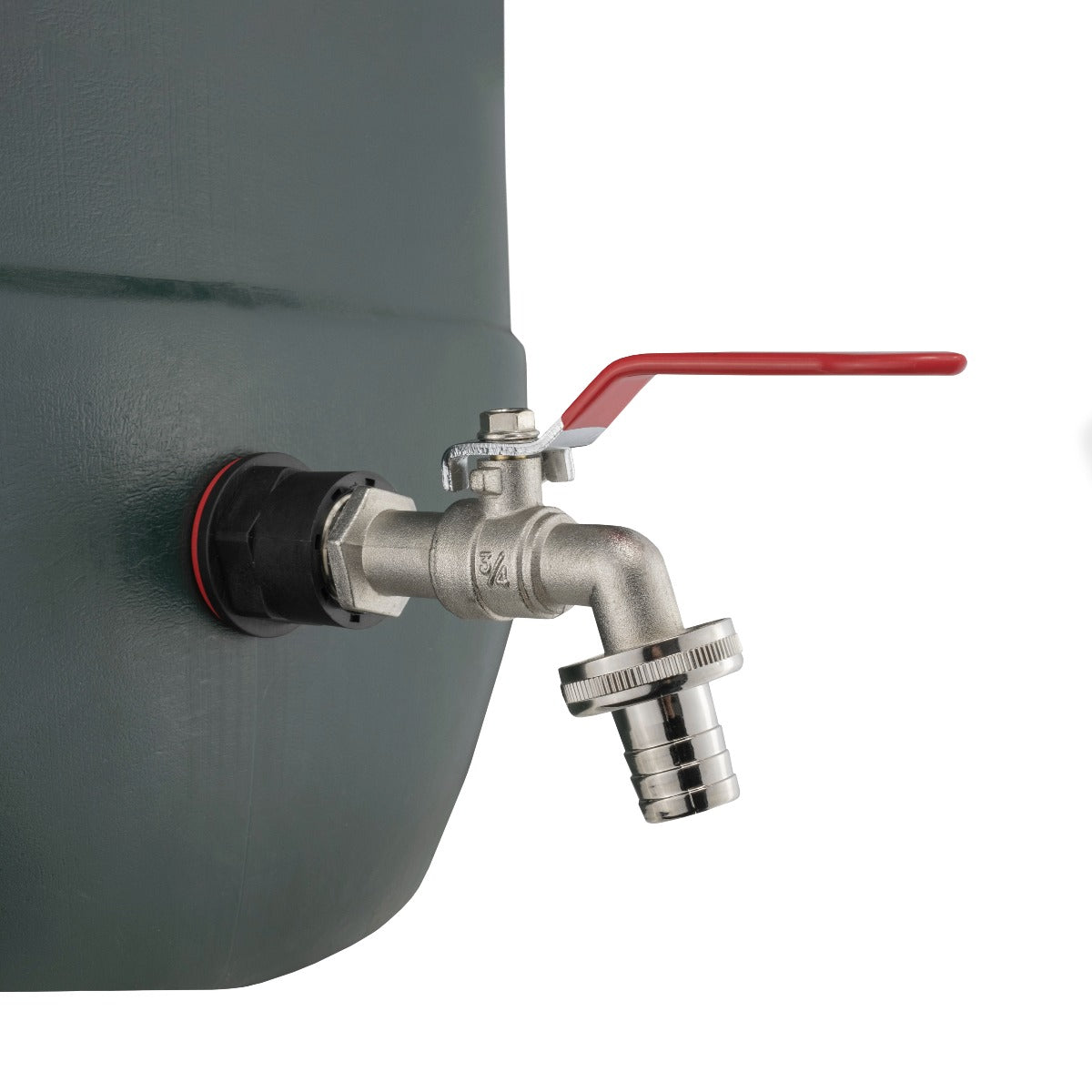 AP Supplies Water Butts Kit 3/4" with Lever Tap 3/4" Barb and Drill Bit