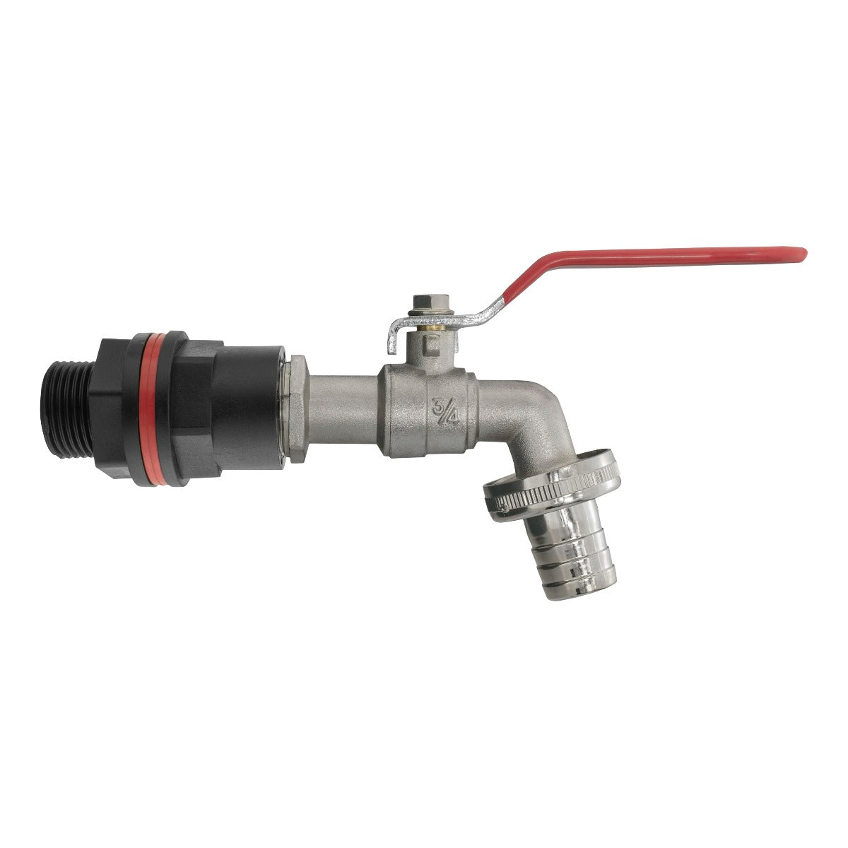 AP Supplies Water Butts Kit 3/4" with Lever Tap 3/4" Barb and Drill Bit