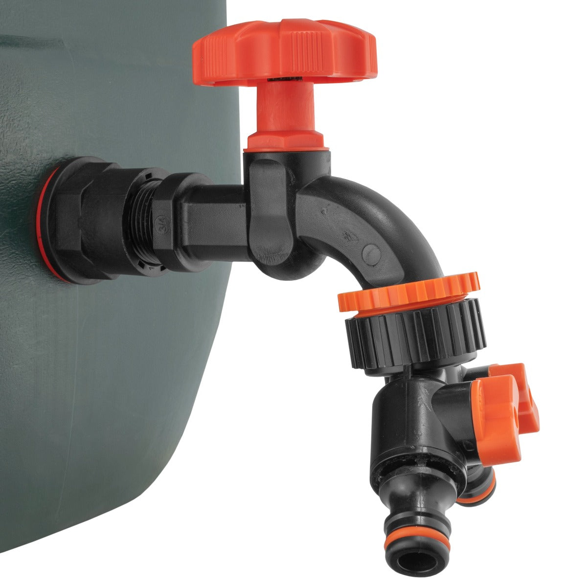 AP Supplies Water Butts Kit 3/4" PP Black Tap and Tap Splitter and Drill Bit